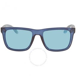 Blue Mirror Square Sunglasses