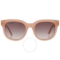 Brown Pink Gradient Square Ladies Sunglasses