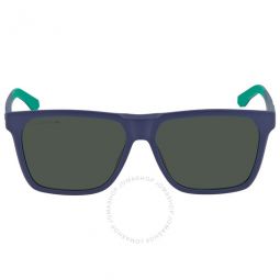 Dark Green Square Mens Sunglasses