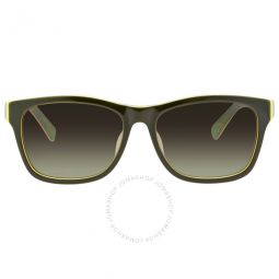 Green Gradient Square Mens Sunglasses
