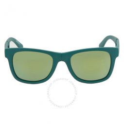 Green Square Unisex Folding Sunglasses