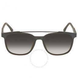 Grey Gradient Rectangular Mens Sunglasses