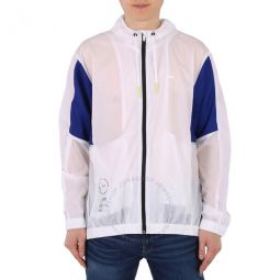 Mens Colorblock Sport Packable Nylon Windbreaker Jacket, Brand Size 50 (US Size 40)