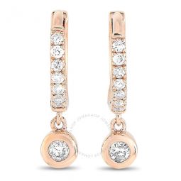 14K Rose Gold 0.15 ct Diamond Earrings