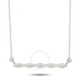 14K White Gold 0.06 ct Diamond Necklace