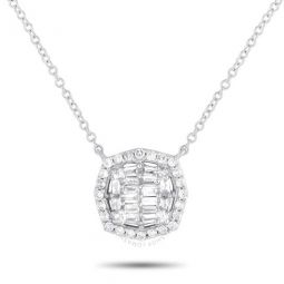 14K White Gold 0.25ct Diamond Necklace PN14731