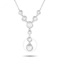 14K White Gold 0.50 ct Diamond Pendant Necklace