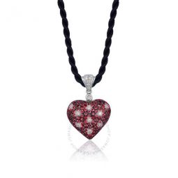 Ladies Passion Ruby Necklaces set in 14K Vanilla Gold