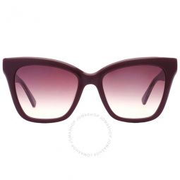 Burgundy Gradient Cat Eye Ladies Sunglasses