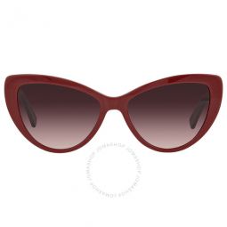 Red Gradient Cat Eye Ladies Sunglasses