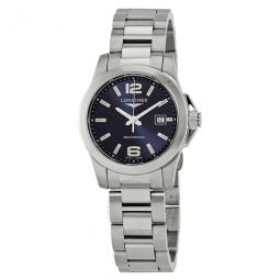 Conquest Sunray Blue Dial Ladies Watch