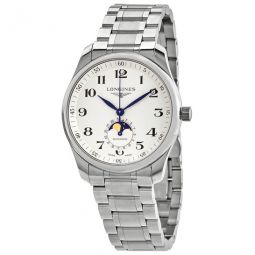 Master Automatic Moonphase Silver Dial Mens Watch