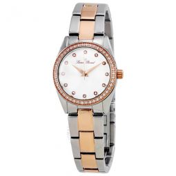 LaBelle White Crystal Dial Ladies Watch 40023-SR-22