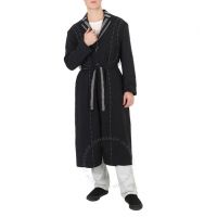 Dark Grey Reversible Striped Overcoat, Brand Size 42