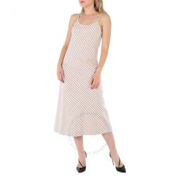 Maison Margiela Ladies Check Wool Long Dress, Brand Size 42 (US Size 8)