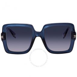 Blue Gradient Square Ladies Sunglasses