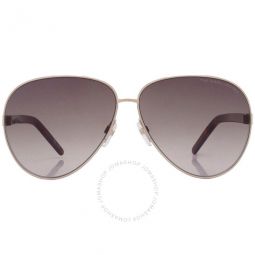 Brown Gradient Aviator Ladies Sunglasses