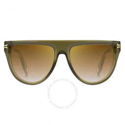 Brown SS Gold Browline Ladies Sunglasses