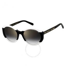 Grey SF Gold SP Round Ladies Sunglasses