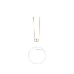 Jaipur Collection 18K Yellow and White Gold Diamond Circle Link Pendant -