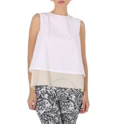 Ladies Layered Sleeveless Cotton Top, Brand Size 44 (US Size 10)