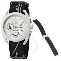Trimarano Yacht Timer Chronograph White Dial Mens Watch