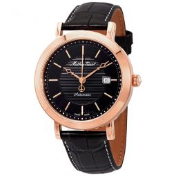 City Automatic Black Dial Mens Watch