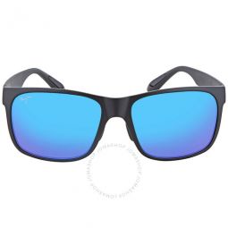 Red Sands Blue Hawaii Square Mens Sunglasses