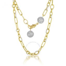 Gold Overlay Ball and Chain Necklace