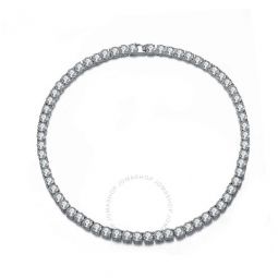Sterling Silver Cubic Zirconia 6MM Tennis Necklace