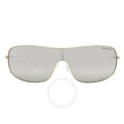 Aix Silver Mirrored Rectangular Ladies Sunglasses