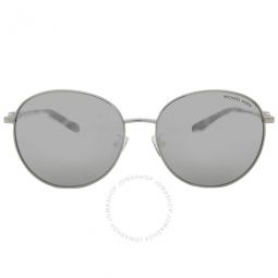 Alpine Silver Mirror Round Ladies Sunglasses