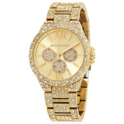 Camille Chronograph Quartz Crystal Gold Dial Ladies Watch