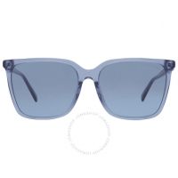 Canberra Blue Gradient Square Ladies Sunglasses