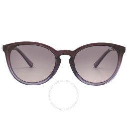 Chamonix Plum Gradient Round Ladies Sunglasses