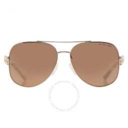 Chianti Gold Mirror Pilot Ladies Sunglasses