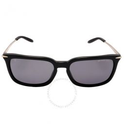 Colburn Polarized Dark Grey Rectangular Mens Sunglasses