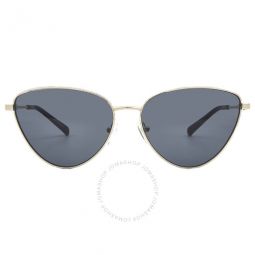 Cortez Dark Grey Solid Cat Eye Ladies Sunglasses