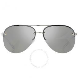 East Side Grey Mirror Silver Pilot Ladies Sunglasses