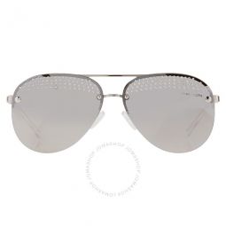 East Side Light Grey Mirrored Silver Pilot Ladies Sunglasses