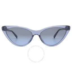 Harbour Island Blue Gradient Cat Eye Ladies Sunglasses