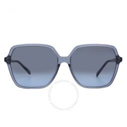 Jasper Blue Gradient Square Ladies Sunglasses