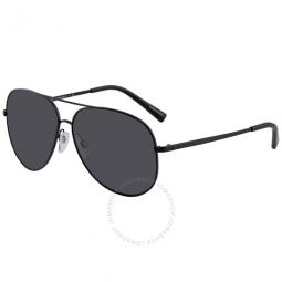 Kendall Grey Solid Pilot Unisex Sunglasses
