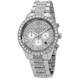 Layton Chronograph Quartz Crystal Silver Dial Ladies Watch