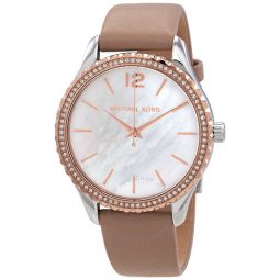 Layton Quartz Crystal White Mother of Pearl Dial Ladies Watch