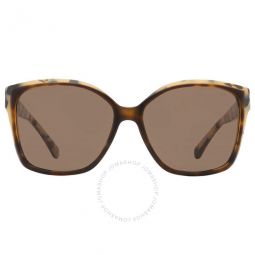 Malia Brown Solid Square Ladies Sunglasses