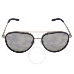 Mk Grey Mirror Camouflage Pilot Mens Sunglasses