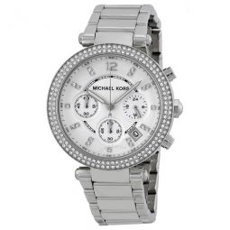 Parker Chronograph Silver Dial Ladies Watch