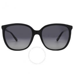 Polarized Dark Gray Square Ladies Sunglasses