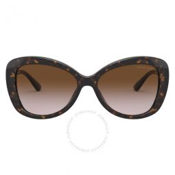 Positano Brown Gradient Butterfly Ladies Sunglasses
